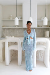 Terra Maxi Skirt Baby Blue