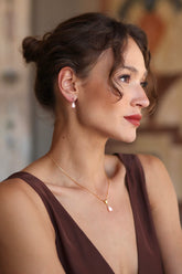 Ch??rie Moonstone Earrings