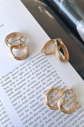 Tyra Earrings 3 Pack - Gold