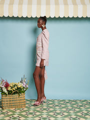 Honeydew Tweed Mini Dress