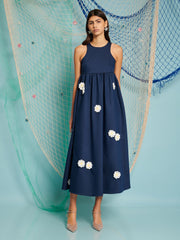 River Flower Midi Dress