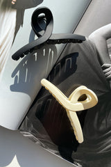 Swan Claw Clips 2 Pack- Black/Cream