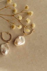 Frida Kahlo Pearl Earrings