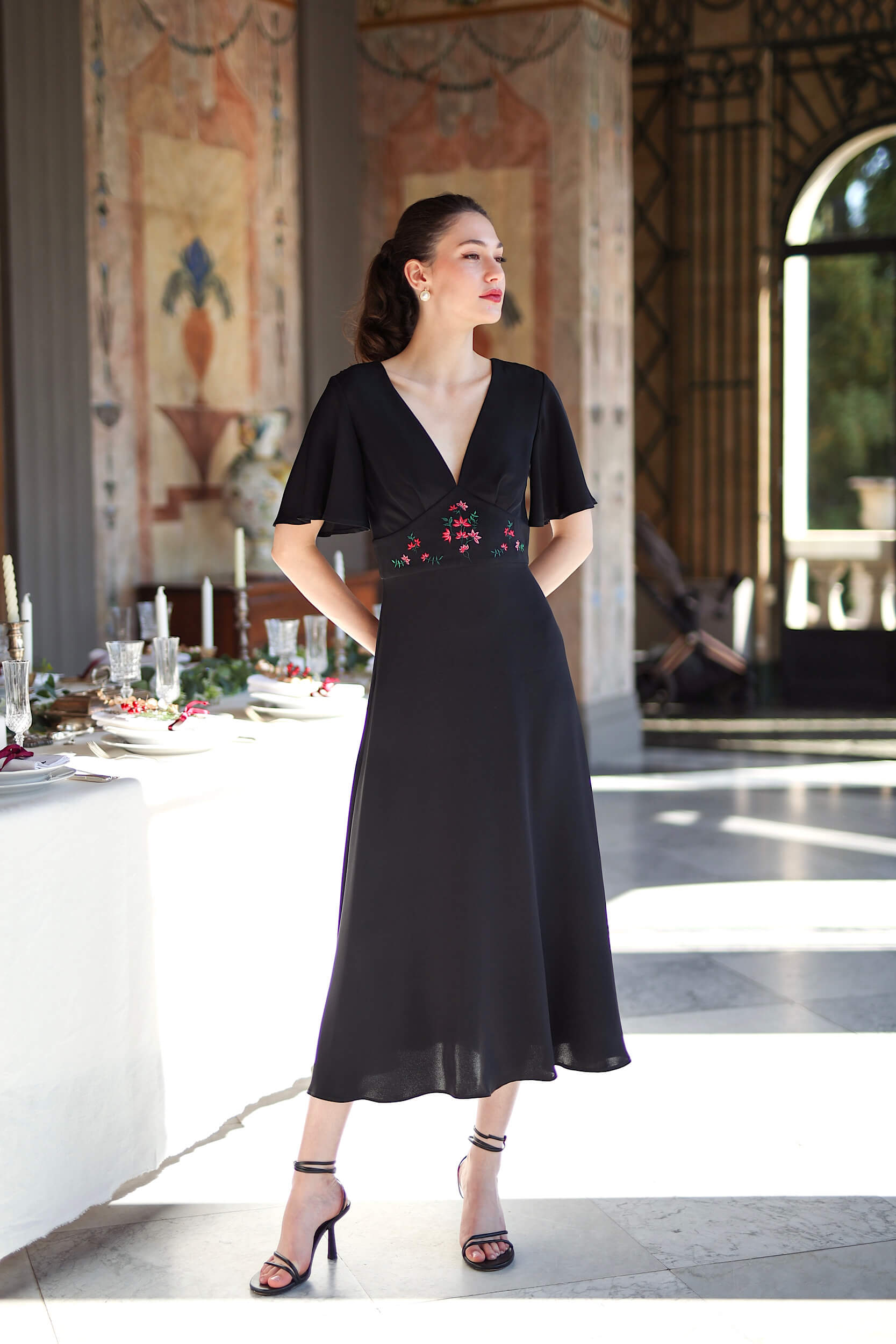 Coralie Embroidered Dress