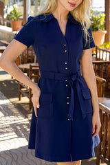 Paris Belted Dress