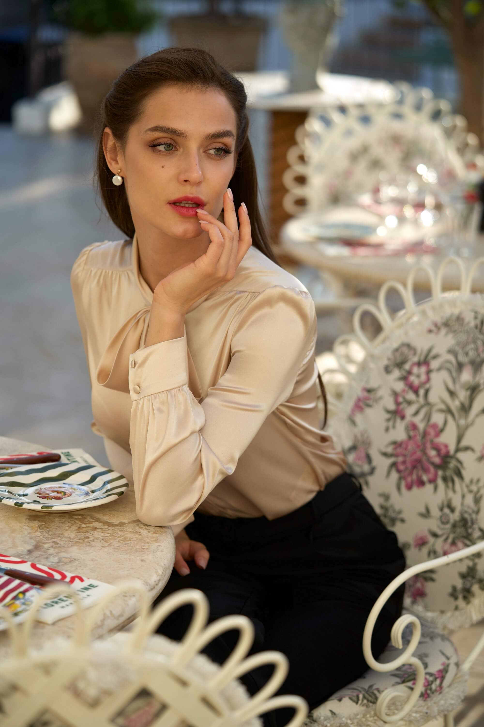 Lena Silk Blouse