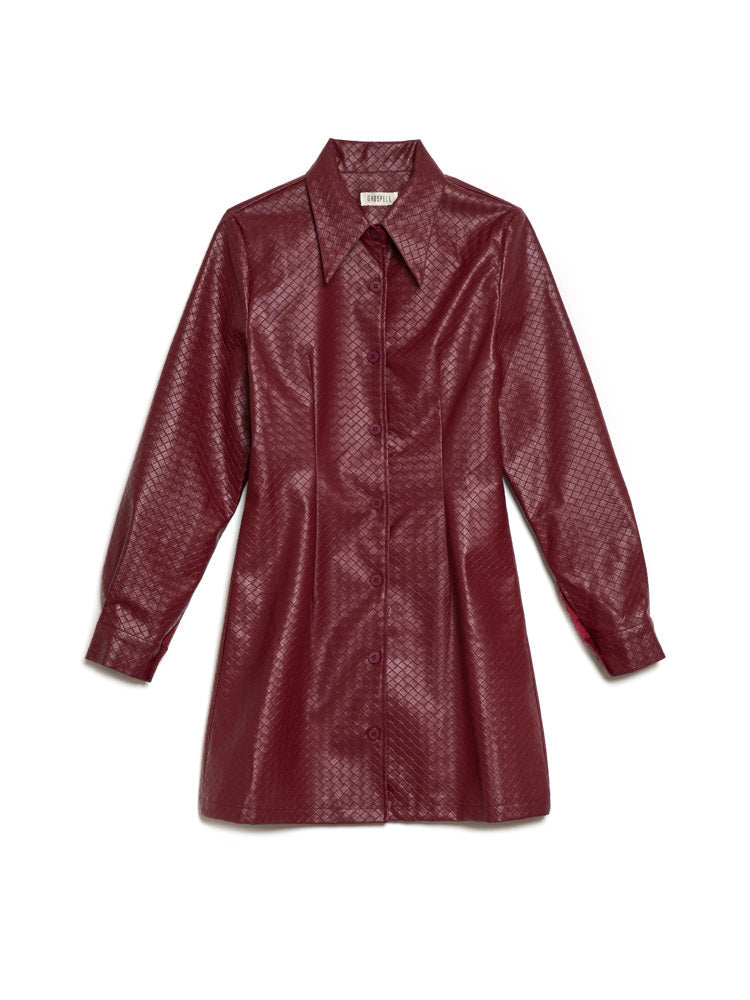 Kyra PU Weave Dress