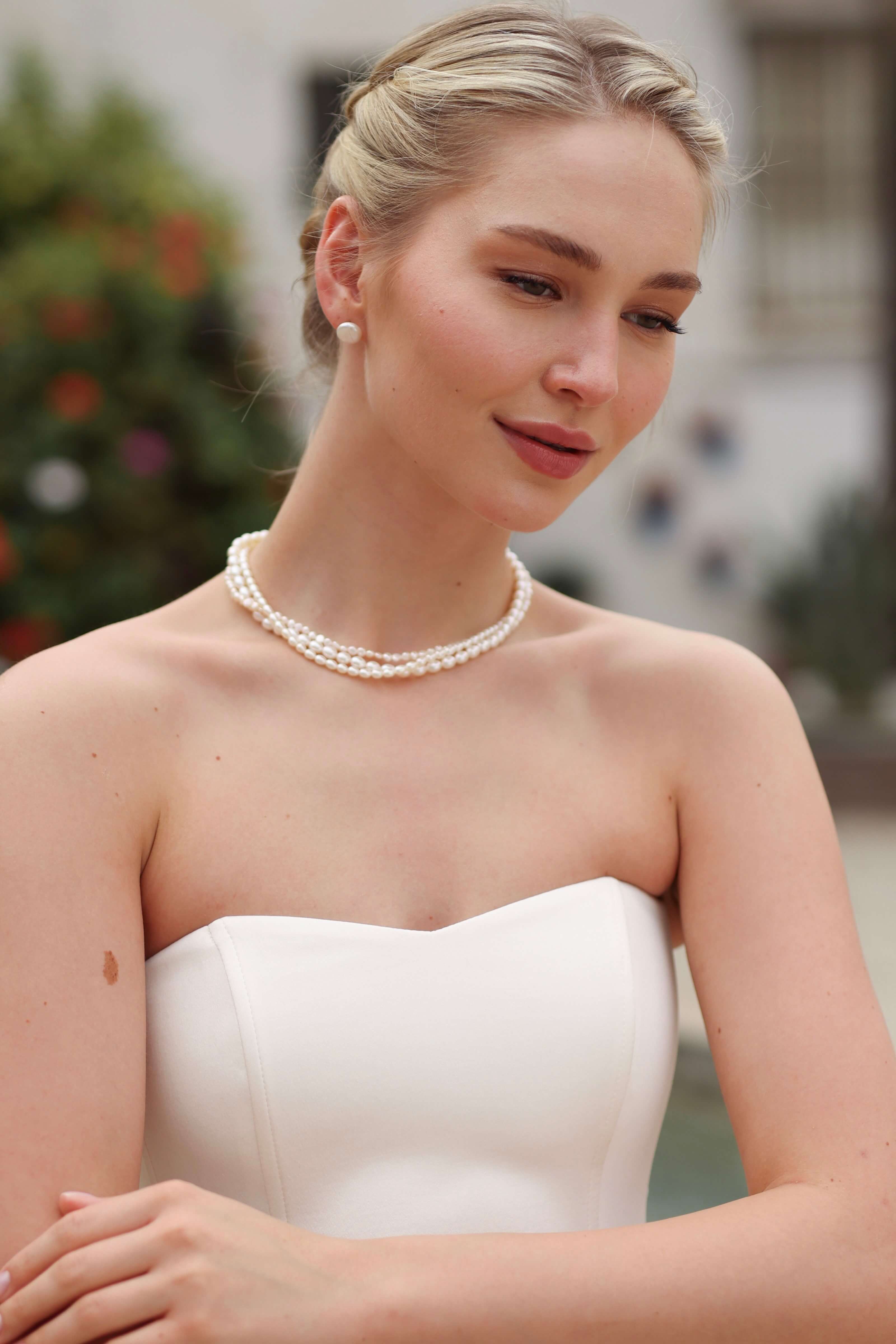 Mathilde Multistrand Pearl Necklace