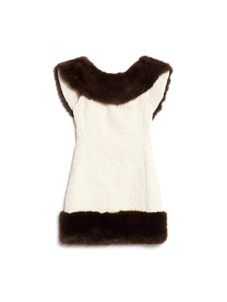 Sculpture Jacquard Mini Dress