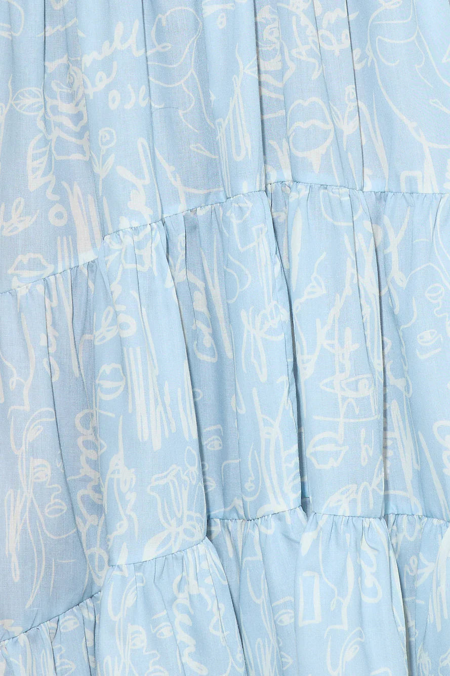 Take The Entrance Maxi Dress Blue