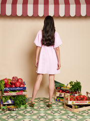 Olive Gingham Mini Dress
