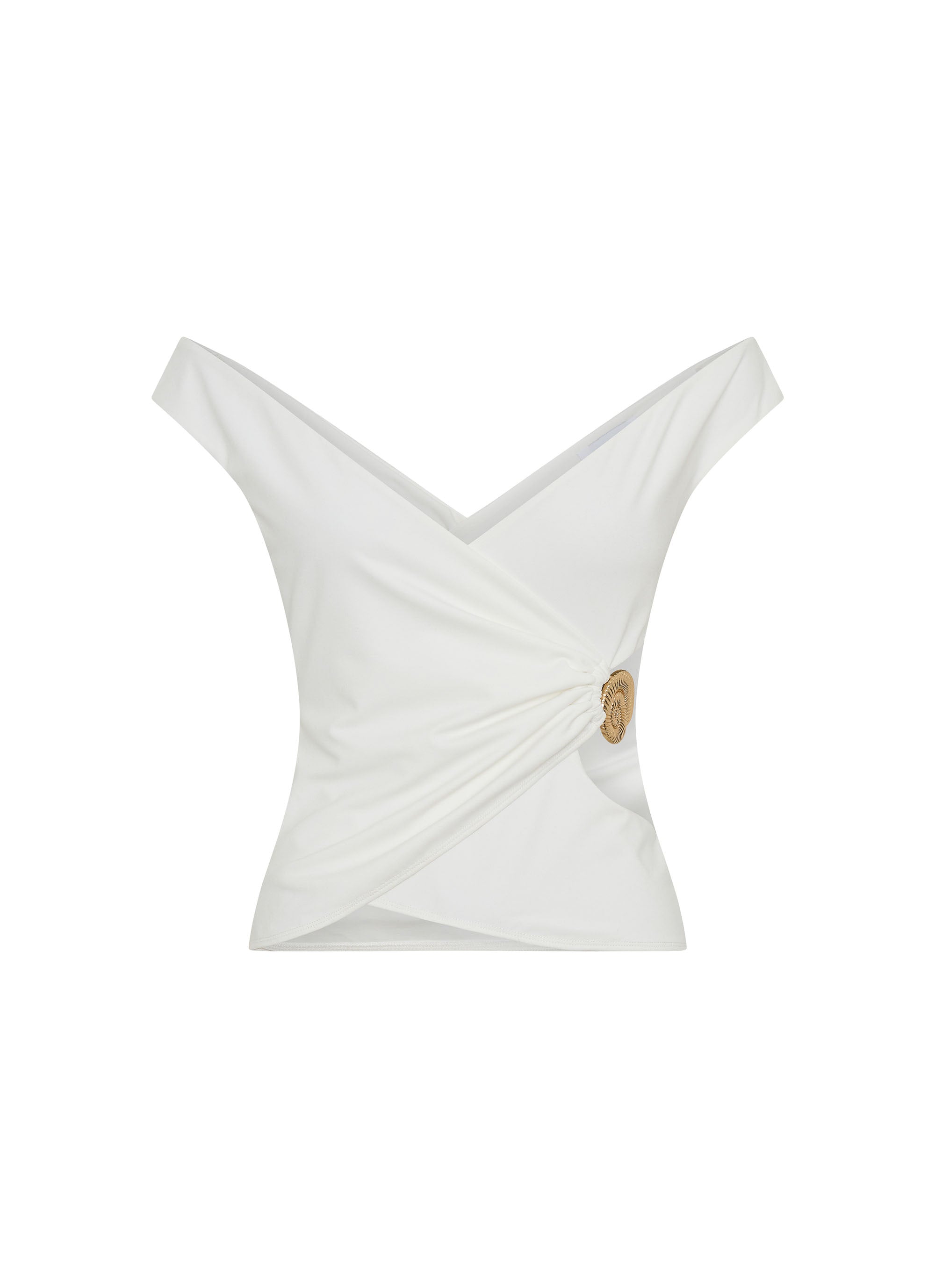 Shoreline Off Shoulder Top - White
