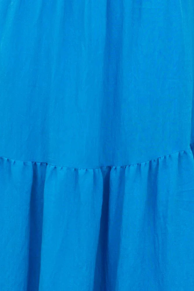 Pose For The Show Midi Dress Blue