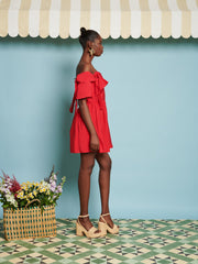 Watermelon Bow Mini Dress