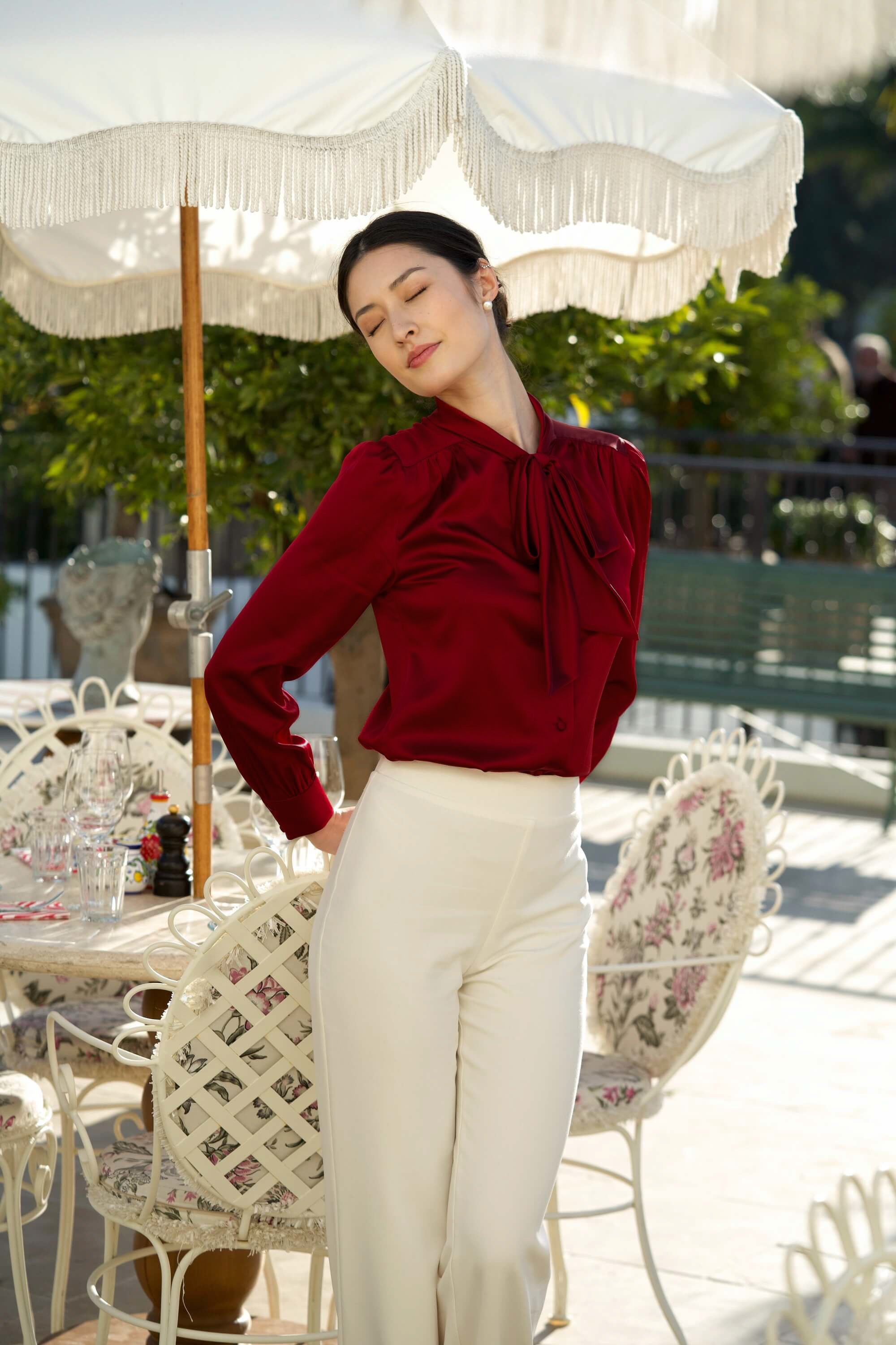 Lena Silk Blouse