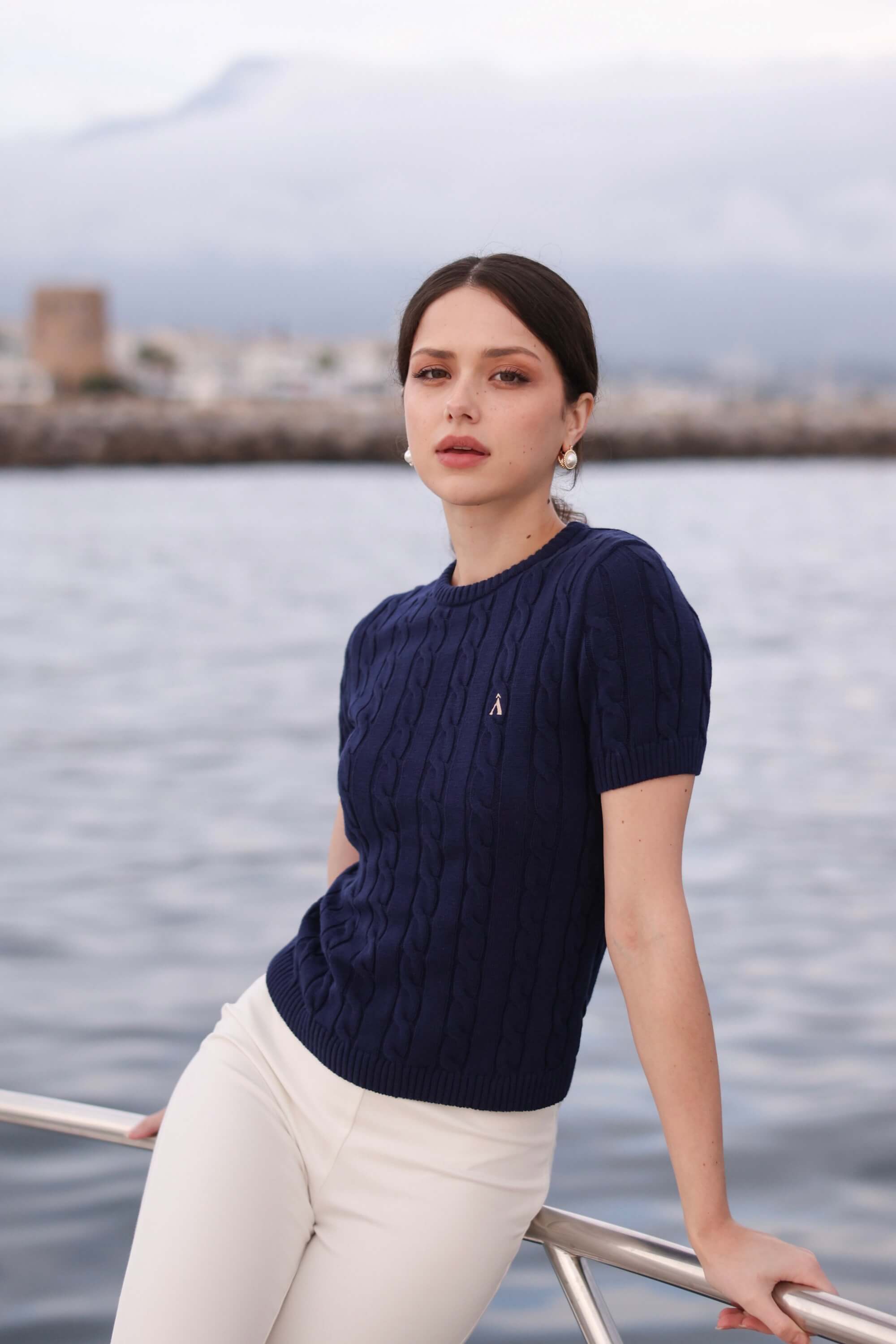 Tina Cable Knit Top