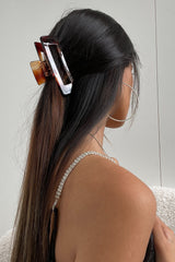 Mika Claw Clip - Brown Gloss