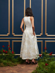 Sophia Jacquard Midi Dress