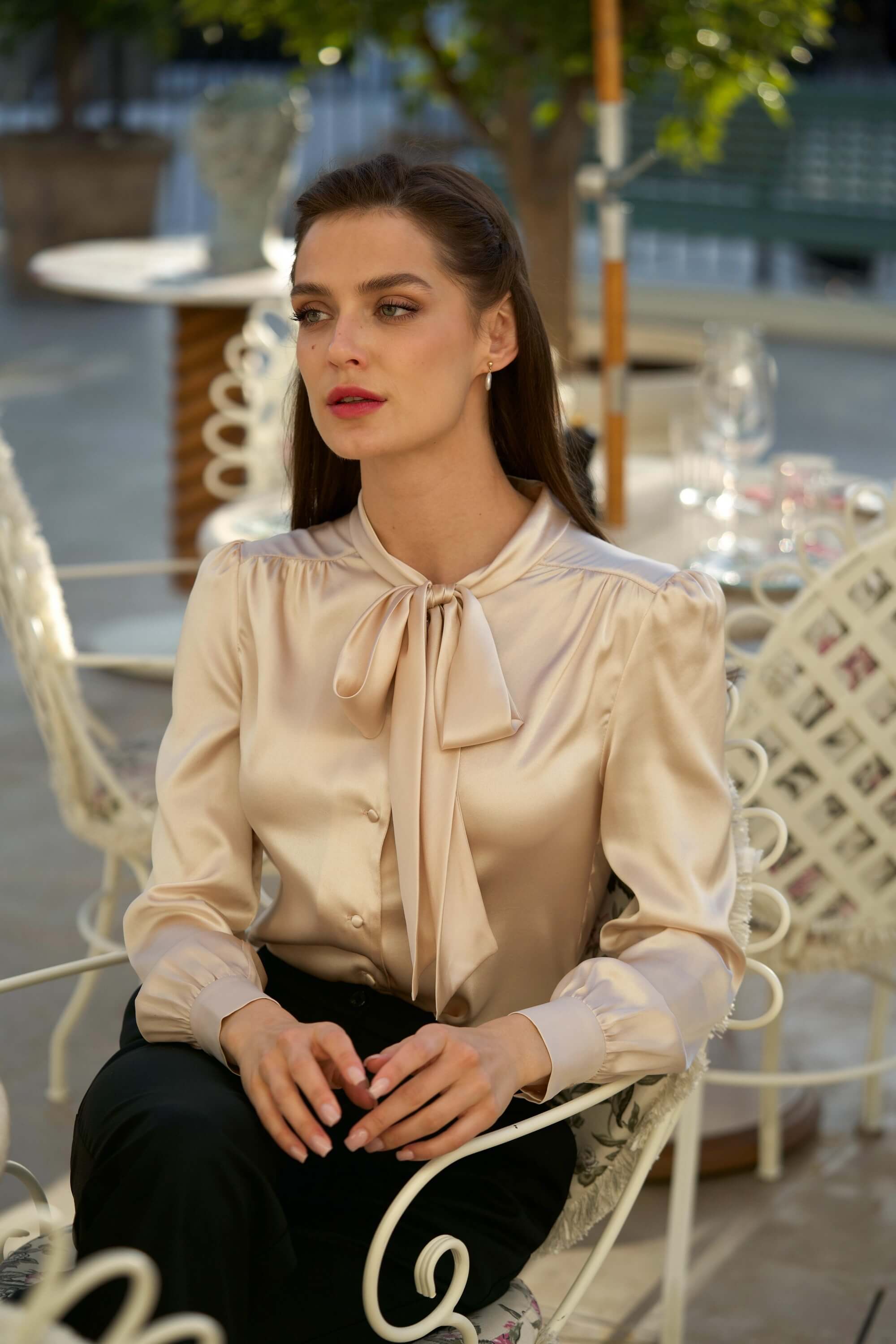 Lena Silk Blouse