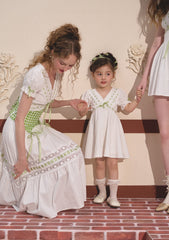 Toddler Girl Green Apple Paradise Dress
