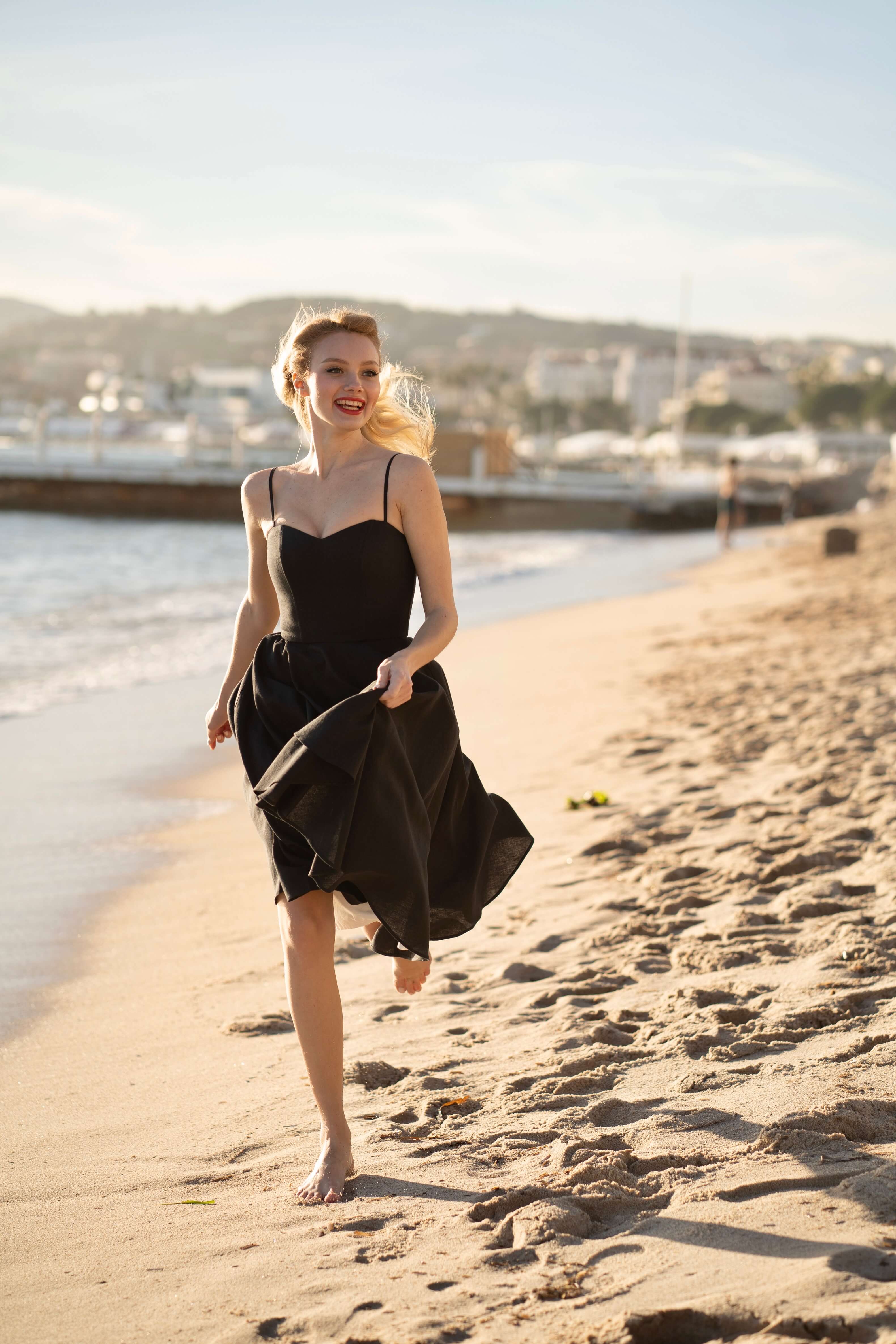 Bardot Linen Dress