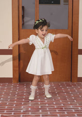 Toddler Girl Green Apple Paradise Dress