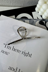 Saira Claw Clip - Silver