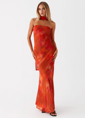 Under The Pagoda Maxi Dress - Amber